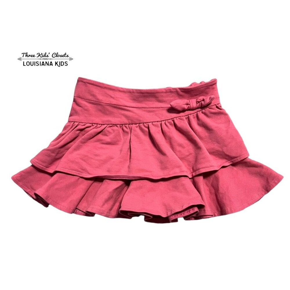 Mayoral 4Y Pink Tiered Ruffle Skirt
